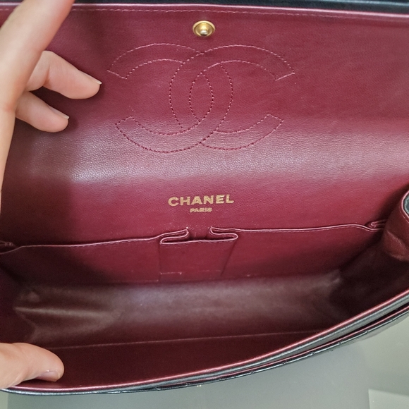 🎉HP🎉CHANEL Lambskin Double Flap w/ Bijoux Chain - Picture 3 of 11